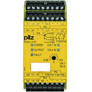 PILZ Sicherheitsschaltgerät PSWZ X1P 0,5V /24-240VACDC 2n/o 1n/c 2so 2 Schließer, 1 Öffner (B x H