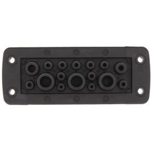 CONTA-CLIP KES 16-1/24 BK Kabeleinführung Polyamid 6.6 Schwarz 10St.
