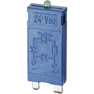 Finder Steckmodul mit EMV-Entstörbeschaltung, mit LED, mit Varistor 99.01.0.024.98 Leuchtfarben: Gr