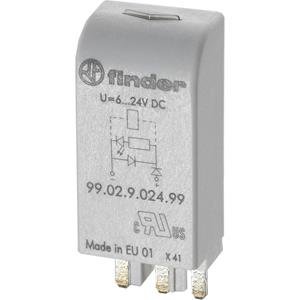 Finder Steekmodule Met LED, Met varisator 99.02.0.024.98 Geschikt voor model:  90.02,  90.03,  92.03,  94.03,  94.04, 