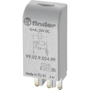 Finder Steckmodul mit LED 99.02.0.060.59 Leuchtfarben: Grün Passend für Modell (Relais): 96.04, Fi