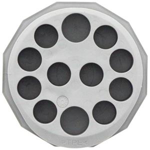 CONTA-CLIP KES-E-R 50/12A GR Kabeleinführung Plattenstärke (max.) 2.5mm Thermoplastisches Elastome