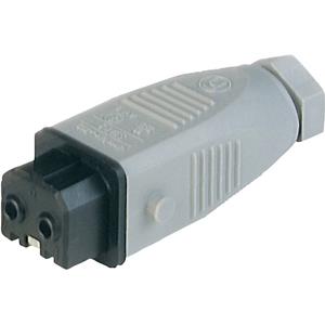 Hirschmann 930621106-200 Netz-Steckverbinder STAK Buchse, gerade Gesamtpolzahl: 2 + PE 16A Grau 200S