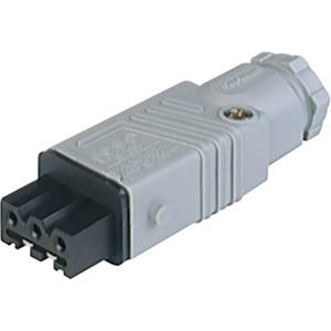 Hirschmann 932 140-106-200 Netz-Steckverbinder STAK Buchse, gerade Gesamtpolzahl: 3 + PE 16A Grau 20