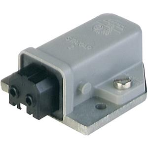 Hirschmann 930329106-200 Netz-Steckverbinder STAKAP Buchse, Einbau horizontal Gesamtpolzahl: 2 + PE