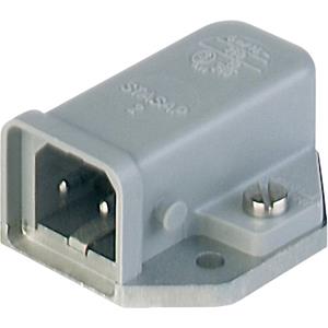 Hirschmann 930822106-200 Netz-Steckverbinder STASAP Stecker, Einbau horizontal Gesamtpolzahl: 2 + PE