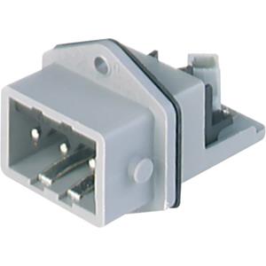 Hirschmann 932 145-106-200 Netz-Steckverbinder STASEI Stecker, Einbau vertikal Gesamtpolzahl: 3 + PE