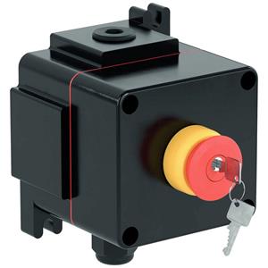 Pepperl+Fuchs LCP1.JRMX.B.1 Not-Aus-Taster absperrbar 250V 16A 1 Schließer, 1 Öffner IP66 1St.