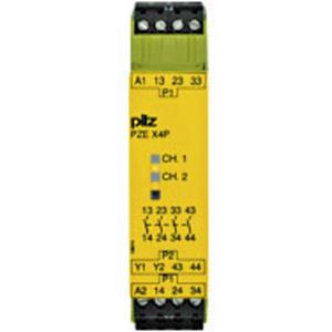 PILZ Kontakterweiterung PZE X4P 24VDC 4n/o Betriebsspannung: 24 V/DC 4 Schließer (B x H x T) 22.5 x