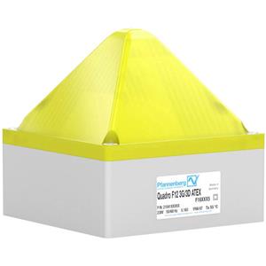Pfannenberg Flitslamp QUADRO F12 -3G/3D 24 DC YE 21041803008 Geel Geel 24 V/DC