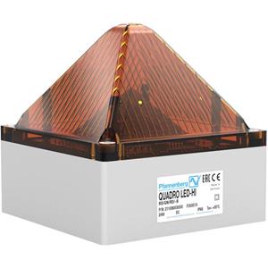 Pfannenberg Signaallamp QUADRO LED HI 90-253 AC AM 21108644000 Oranje Oranje Flitslicht, Knipperlicht, Continulicht 230 V/AC