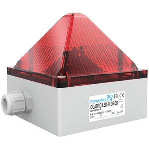 Pfannenberg Flitslamp LED QUADRO LED-HI-3G/3D HV RD 21108645009 Rood Flitslicht 230 V/AC