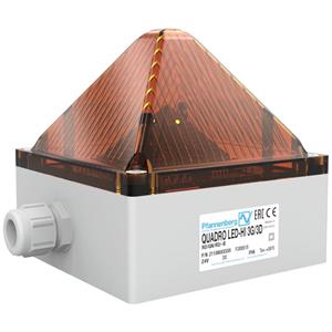 Pfannenberg Flitslamp LED QUADRO LED-HI-3G/3D LV AM 21108634009 Oranje Flitslicht 24 V/DC