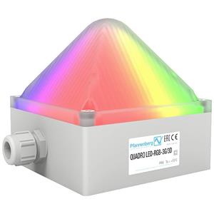 Pfannenberg Flitslamp LED QUADRO LED-RGB-3G/3D LV 21109638009 Wit Flitslicht 24 V/DC