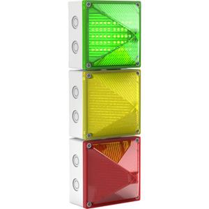 Pfannenberg Signaalstoplicht QUADRO-LED-TL RD YE GN LV 21106630008 24 V/DC