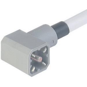 Hirschmann Leitungsstecker mit angespritzter Leitung Grau G 30KW M Pole:3 + PE 931 783-001-100 Inhal