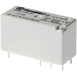 Finder 41.61.9.024.0000 Printrelais 12 V/DC 16A 1 Wechsler 20 St. Tube