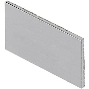 Schlegel BZ16U Bezeichnungsschild selbstklebend (B x H) 11mm x 22mm unbeschriftet Aluminium 10St.