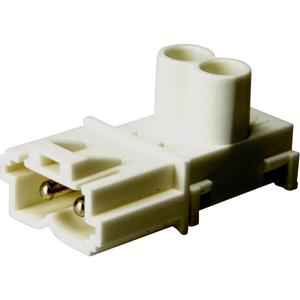 Adels-Contact 12711 Netz-Steckverbinder Stecker, gerade Gesamtpolzahl: 2 16A Weiß 200St.