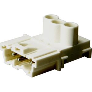 Adels-Contact 12716 Netz-Steckverbinder Stecker, gerade Gesamtpolzahl: 3 + PE 16A Weiß 200St.