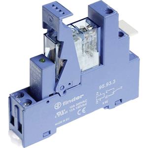 Finder 49.31.9.024.0050 Relaisbaustein Nennspannung: 24 V/DC 1 Wechsler Tray 10St.