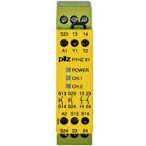 PILZ Veiligheidsrelais P1HZ X1 24VDC 2n/o  Voedingsspanning (num): 24 V/DC 2x NO (b x h x d) 22.5 x 87 x 121 mm 1 stuk(s)