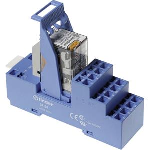 Finder 58.54.9.024.5050 Relaisbaustein Nennspannung: 24 V/DC Schaltstrom (max.): 7A 4 Wechsler Tray