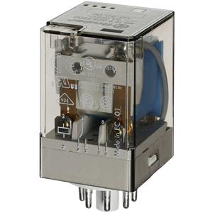Finder 60.12.9.024.0040 Steckrelais 24 V/DC 10A 2 Wechsler 10 St. Tray