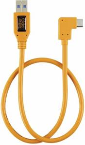 Tether Tools USB-kabel USB-C stekker, USB-B bus 0.50 m Oranje TET-CUCRT02-ORG
