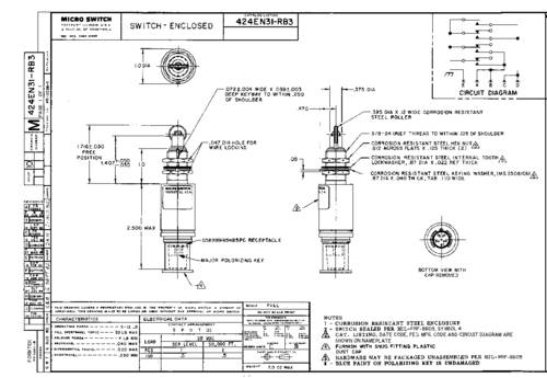 honeywellsps Honeywell SPS 424EN31-RB3 Schnappschalter 1St.