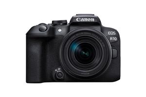 Canon »EOS R10 + RF-S 18-150mm F3.5-6.3 IS STM + Bajonettadapter EF-EOS R« Systemkamera (RF-S 18-150mm F3.5-6.3 IS STM, 24,2 MP, Bluetooth, WLAN)