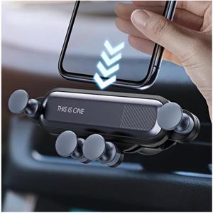 LuxeBass Universele Gravity Telefoonhouder - Autohouder - GSM houder - Mobile Car phone holder - Carkit - 5 punten support - LB445