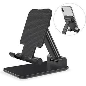 LuxeBass ZWART | Telefoonhouder bureau | Telefoonstandaard bureau | Tabletstandaard - LB504