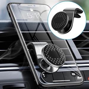 LuxeBass Auto Telefoonhouder voor Ventilatierooster (ZWART) | 360 graden | Magnetisch | Universeel - LB461