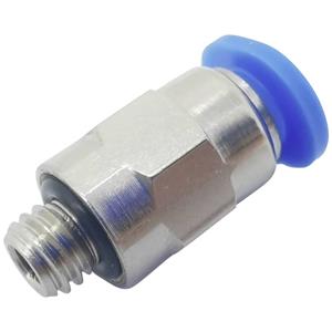 trucomponents TRU COMPONENTS Gerade-Verbinder PC4-M3C Zapfen-Ø: 4mm Gewinde-Maß: M3 x 0.50