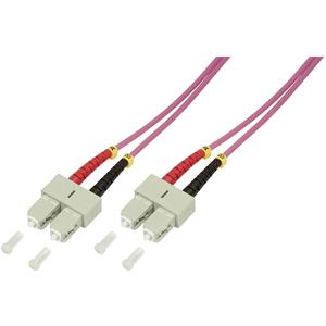 logilinkprofessional LogiLink LWL Patchkabel, SC-Duplex - SC-Duplex, OM4, 5,0 m