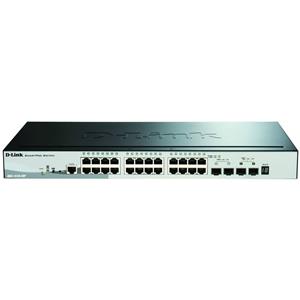 D-Link DGS 1510-28P - Switch - L3 - Smart - 24 x 10/100/1000 (PoE+) + 2 x Gigabit SFP + 2 x 10 Gigabit SFP+ - Desktop, an Rack montierbar