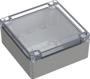 trucomponents TRU COMPONENTS TC-10860728 Universal-Gehäuse 134.70 x 134.70 x 60.10 Polycarbonat Lichtgrau 1St.