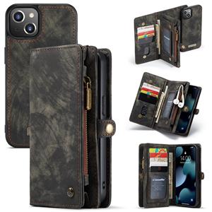Caseme vintage 2 in 1 portemonnee hoes - iPhone 13 Mini - Zwart