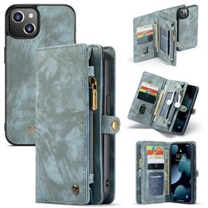 Caseme vintage 2 in 1 portemonnee hoes - iPhone 13 Mini - Blauw