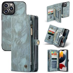Caseme vintage 2 in 1 portemonnee hoes - iPhone 13 Pro Max - Blauw