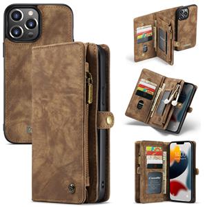 Caseme vintage 2 in 1 portemonnee hoes - iPhone 13 Pro Max - Bruin