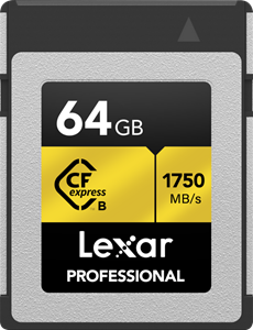 Lexar SDXC Professional 64GB 1800X UHS-II V60 Gold - 2pack