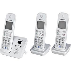 Panasonic KX-TG6823GS Schnurlostelefon mit Anrufbeantworter perlsilber