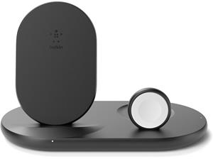 Belkin Belkin 3-in-1 Wireless Ladestation f. Apple Watch & iPhone blk