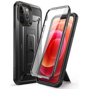 SUPCASE 360 Backcase hoesje met screenprotector iPhone 13 Pro Zwart