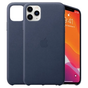 iPhone 11 Pro Max Apple Leren Case MX0G2ZM/A - Middernachtblauw