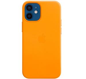Apple origineel Leather MagSafe Case iPhone 12 Mini California Poppy - MHK63ZM/A