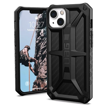 UAG Monarch iPhone 13 Hybrid Case - Koolstofvezel