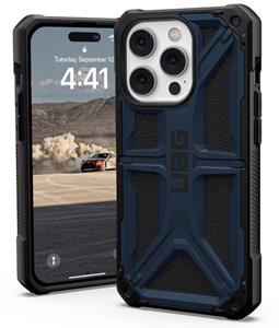 UAG Monarch Series iPhone 14 Pro Hybrid Hoesje - Woerd / Zwart
